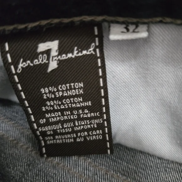 Mens 7 For All Mankind Straight Jeans - Picture 5 of 6